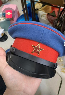 苏联红军大檐帽子苏联政委帽子高端大盖帽