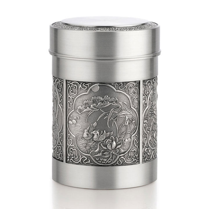 [非典精品]皇家梵诗专柜正品泰国锡器TL507茶叶罐商务礼品工艺品