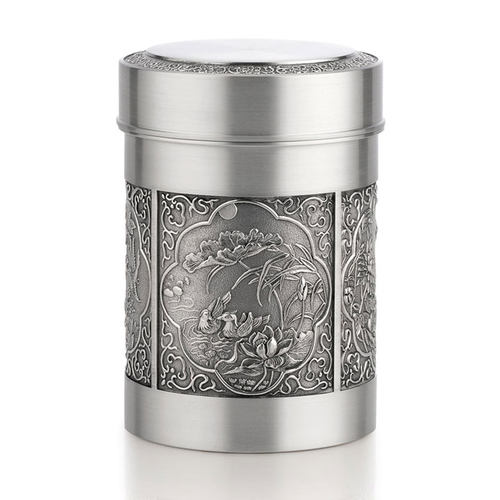 [非典精品]皇家梵诗专柜正品泰国锡器TL507茶叶罐商务礼品工艺品