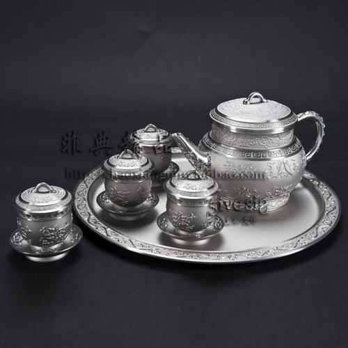 皇家梵诗泰国进口锡器TP902A茶具套装商务礼品工艺品