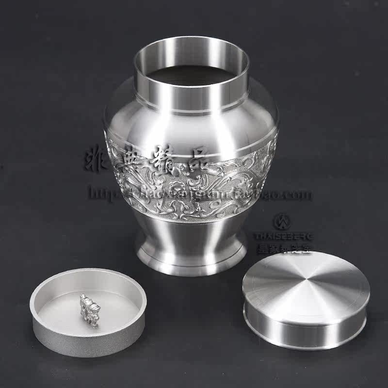 包邮专柜正品皇家泰芝宝泰国锡器ATL906祥龙锡罐商务礼品工艺品
