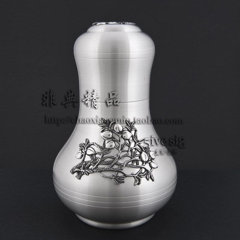 专柜包邮正品泰国锡器皇家梵诗宝葫芦茶叶罐母亲节礼品