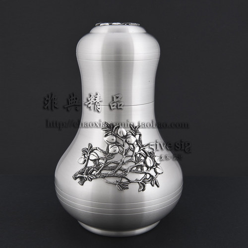 专柜包邮正品泰国锡器皇家梵诗宝葫芦茶叶罐母亲节礼品