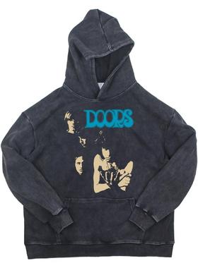 The Doors T恤 大门乐队吉姆莫里森迷幻摇滚纯棉水洗卫衣复古帽衫