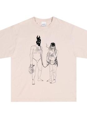 Death Grips 摇滚卫衣美式纯棉水洗宽松复古做旧重磅新款短袖半袖