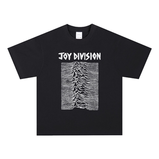 Joy Division复古Unknown Pleasures快乐分裂美式圆领短袖T恤水洗
