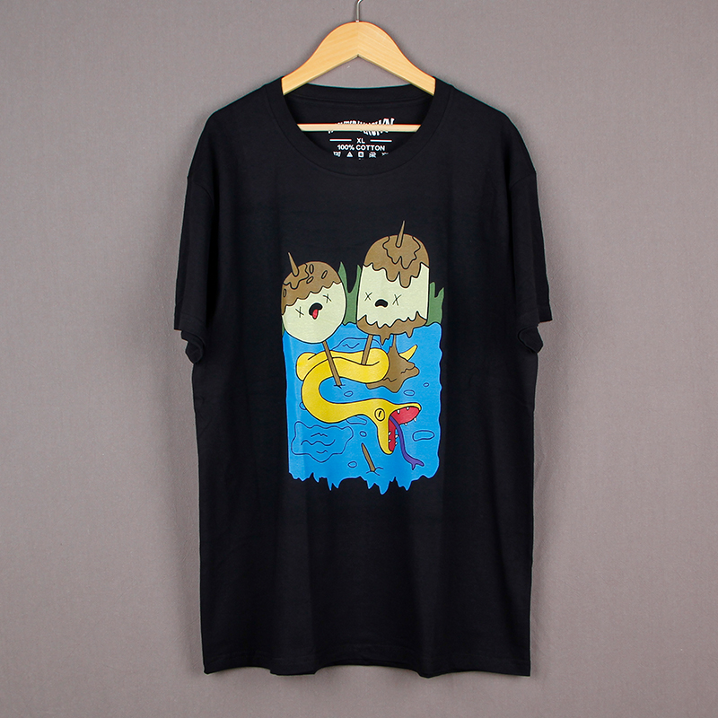 探险活宝卡通阿宝与老皮T恤