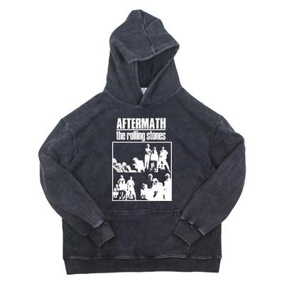 复古做旧摇滚卫衣水洗帽衫