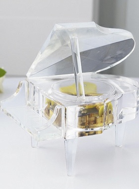 欧式风钢琴音乐盒梳妆台软装饰品