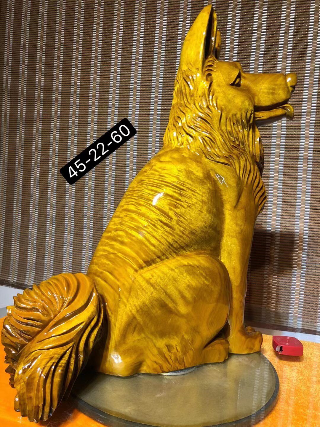 摆件金丝楠旺财工艺狗根雕