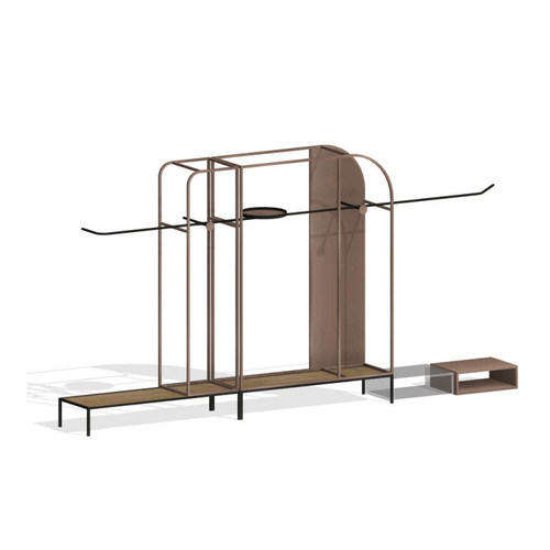 服装展架组合服装店展示装修男装高档潮牌简约装修店铺设计