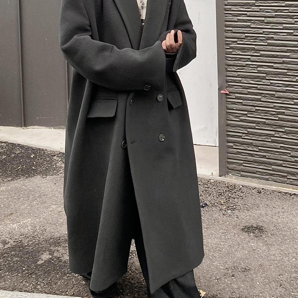 Undermycar24FW廓形羊毛大衣