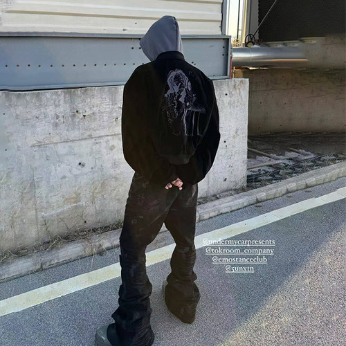 emostanceclub日本天鹅连帽夹克