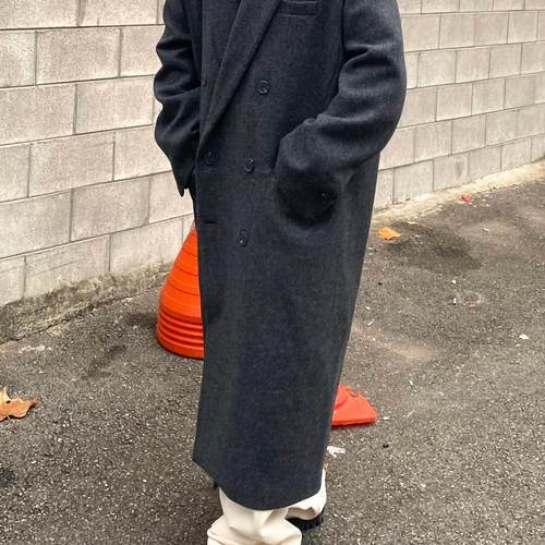 Undermycar24FW廓形羊毛大衣