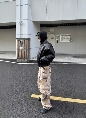 FAR.ARCHIVE 24FW 日本定织 cargo pants 廓形宽松工装荒漠迷彩裤