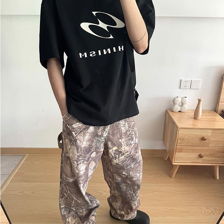 EMPATH（ept） 做旧破坏水洗树枝迷彩工装裤 Camo Cargo Pants