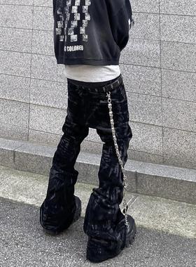 Undermycar 24FW GLACIAL VELVETIN FLARED JEANS