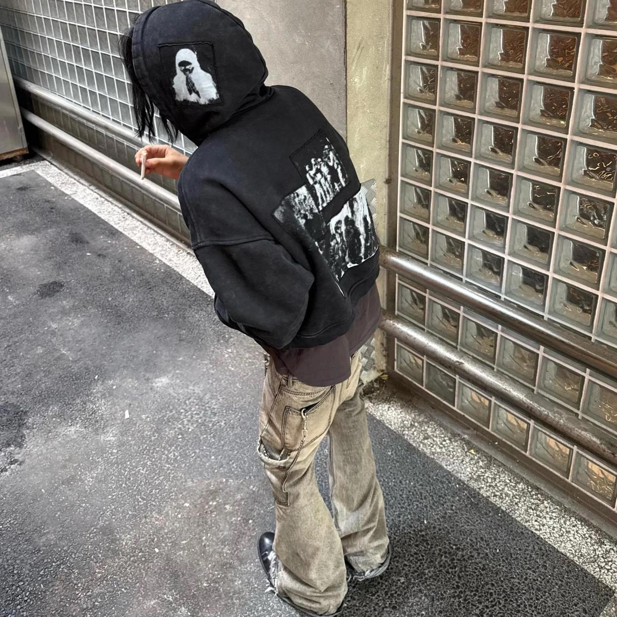 emostanceclubflare微喇牛仔裤