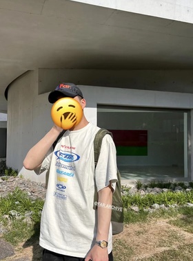 FAR ARCHIVE 24SS MULTI LOGO 宽松潮流450g重磅短袖T恤南韩vibe
