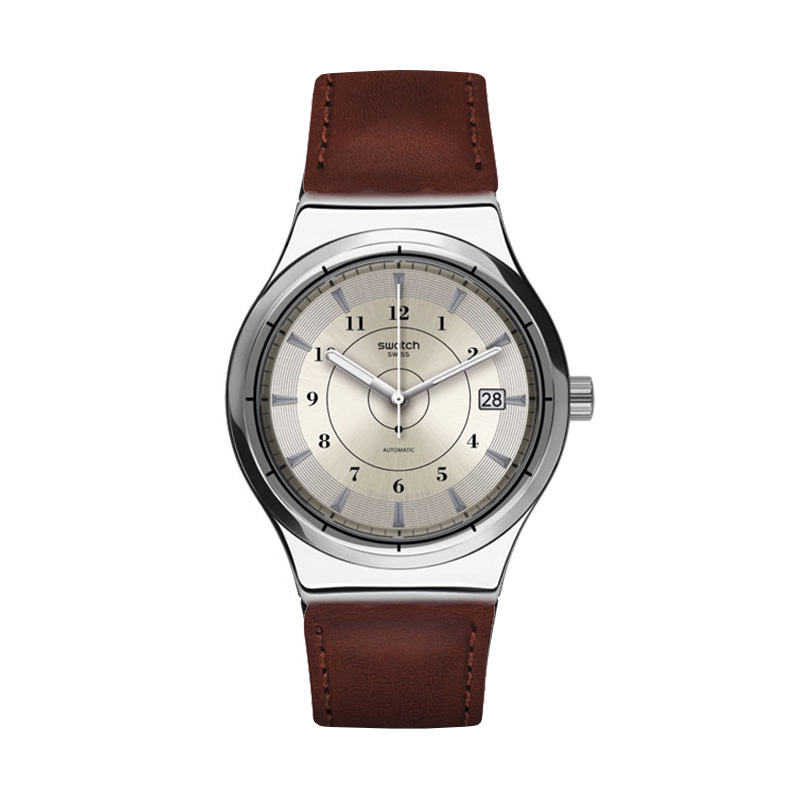 Swatch/斯沃琪手表 正品裝置51金屬系列機械男表裝置地球YIS400