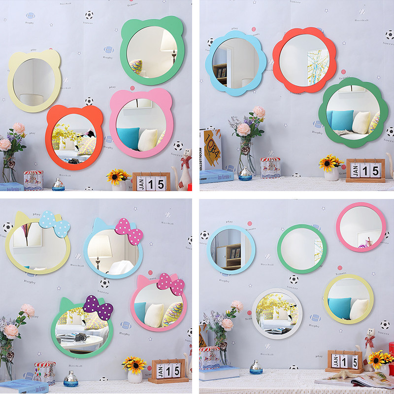 歐式幼兒園衛生間洗手間貼牆鏡子浴室鏡兒童房創意裝飾卡通梳妝鏡在類目 家裝主材, 衛浴用品, 衛浴傢俱, 浴室鏡中 - 來自Buy2taobao.com提供專業的淘寶代購服務