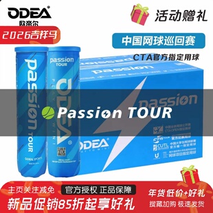Odea欧帝尔网球Passion网球蓝罐4粒装CAT官方用球高弹性价比首选