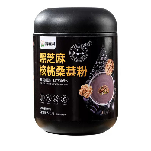 易亩田 黑芝麻核桃桑葚粉500克/罐*1罐