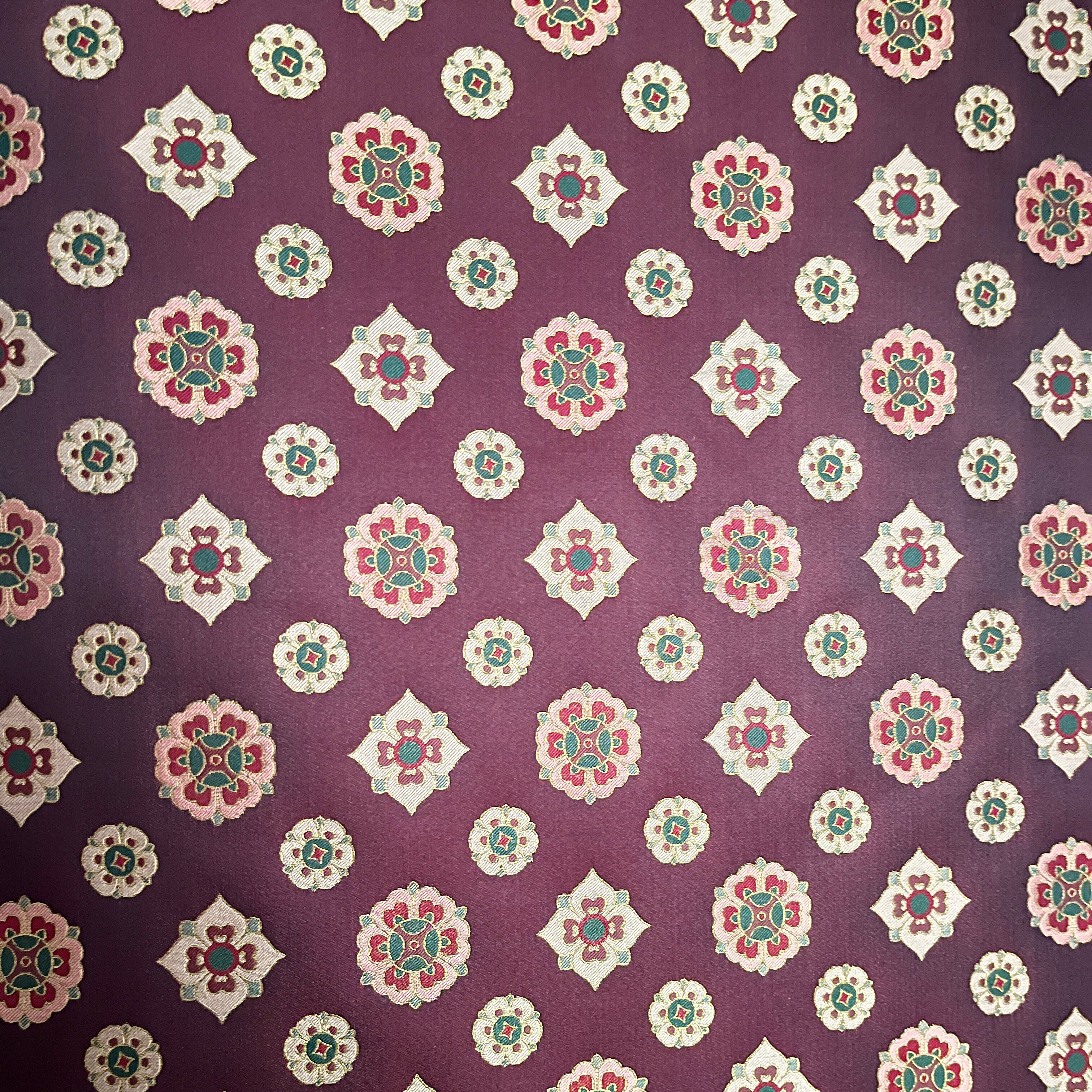 三马宋锦高端布料琵琶宝相螺钿满分桑蚕丝真丝面料新中式国风马甲