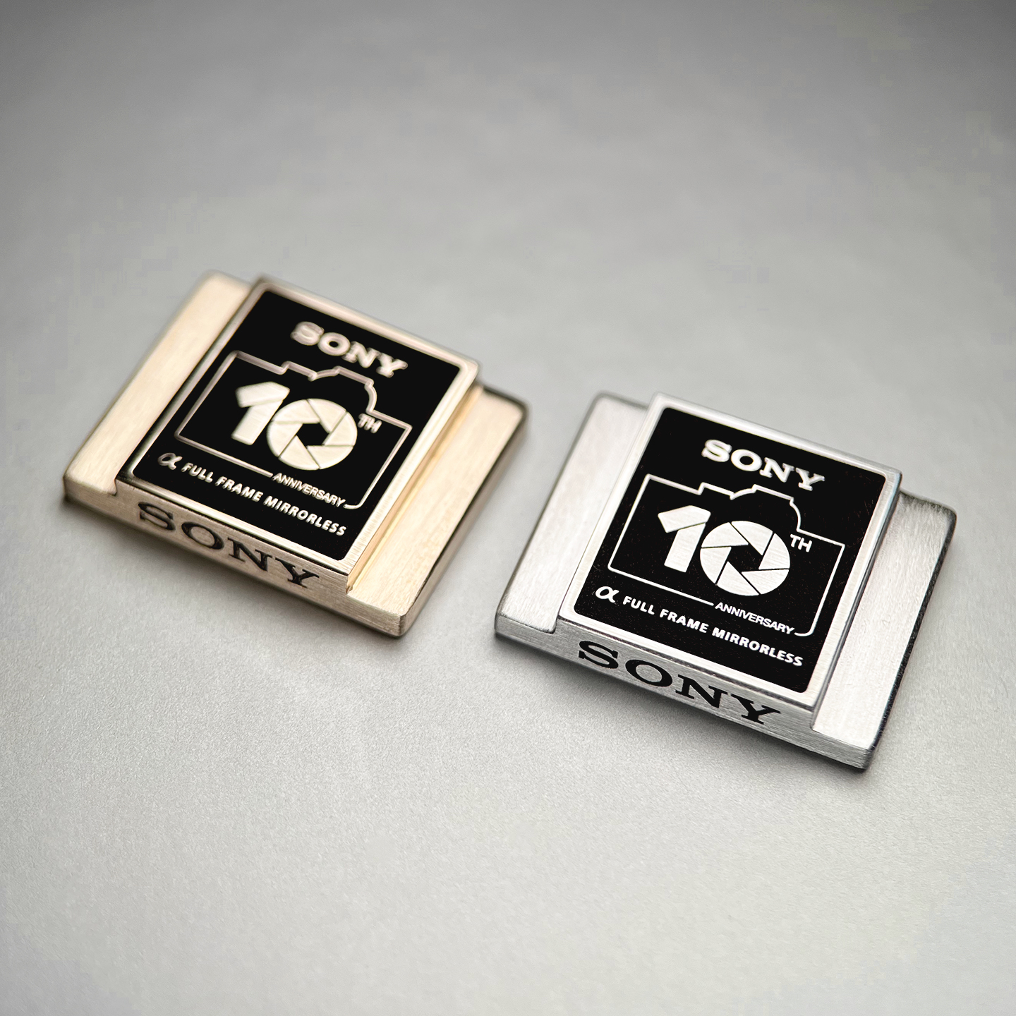 索尼α微单相机热靴盖金属黄铜ALPHA10周年适用于SONY A7M2 3 4