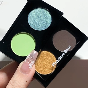 幻影小熊双色修容高光大地珠光哑光粉质细腻自然眼影