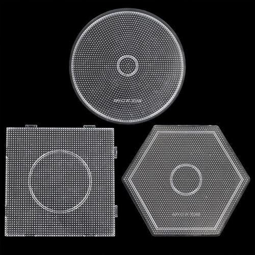 2.6mm透明拼豆模板耐高温可拼接益智拼豆创作套装儿童DIY拼图玩具