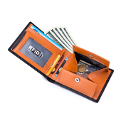 包邮 男士 日本碳纤维钱夹rfid超薄短款 真皮 钱包外贸爆款 2022新款