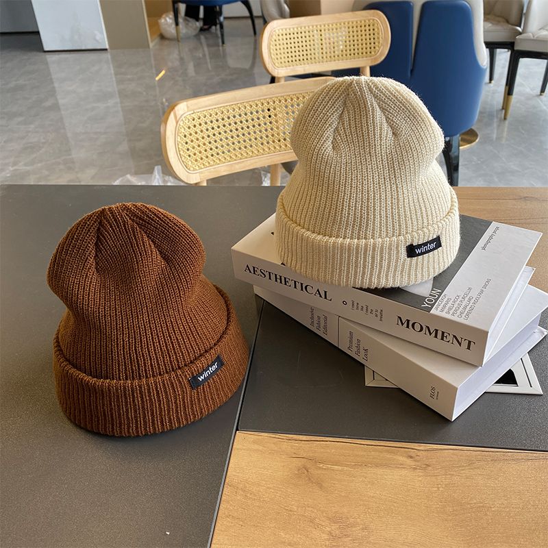 儿童针织帽子秋冬小孩针织帽帅气男孩女孩毛线帽嘻哈潮酷百搭时尚