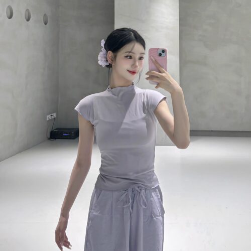 古典舞形体练功服夏季新款日常可穿上衣现代舞短袖舞蹈服