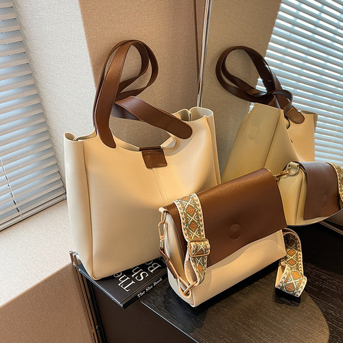 女包大容量子母单肩托特包