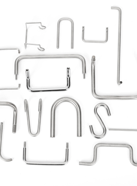 304/Q235不锈钢光亮棒折弯铁棒圆棒铜棒铝棒折弯加工来图加工定制