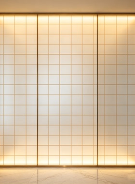 日式格子原木纯色玻璃贴纸客厅衣柜静电磨砂防窥贴膜透光不透明