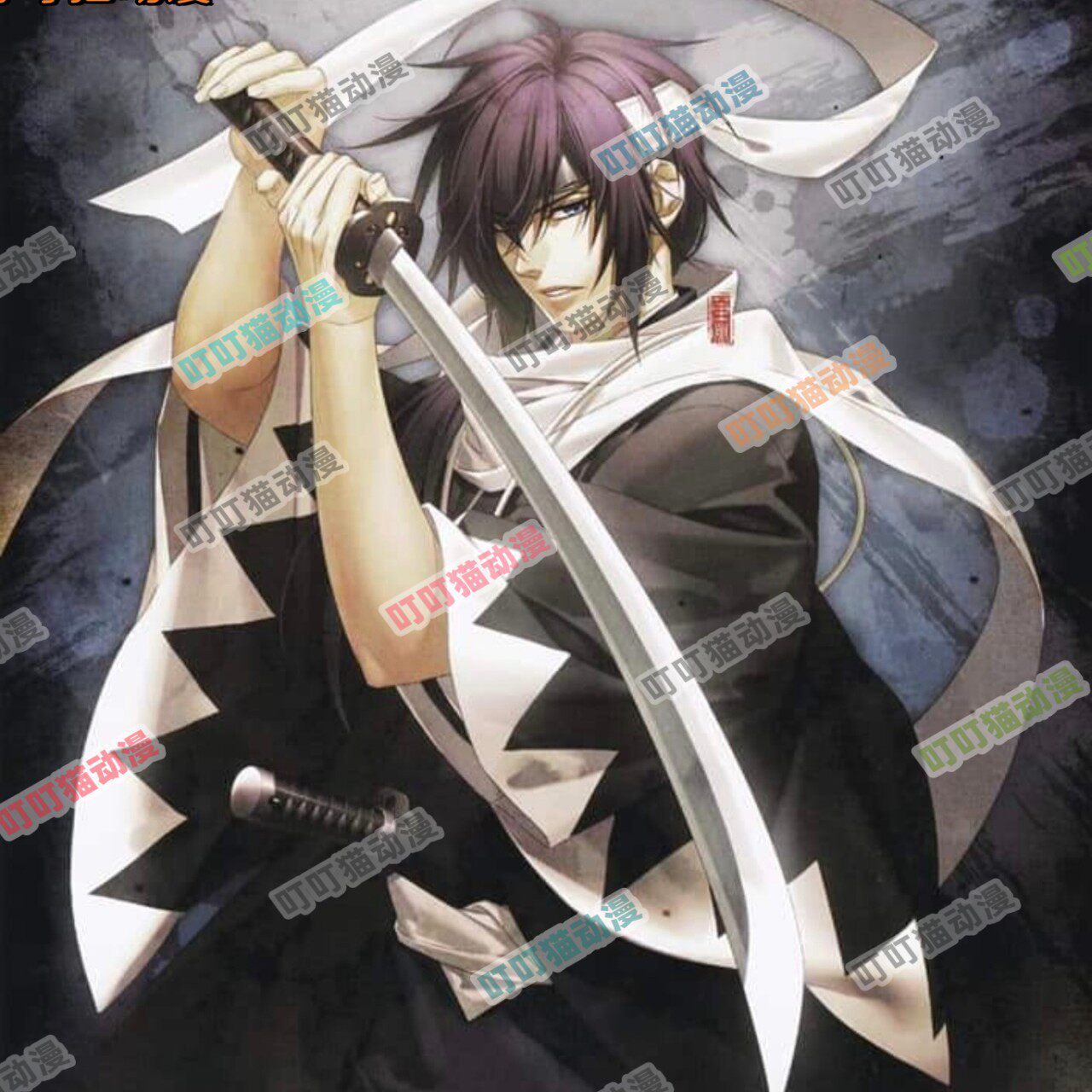 【来图定制】薄樱鬼 斋藤一cos服新选组三番队队长黑色羽织动漫服
