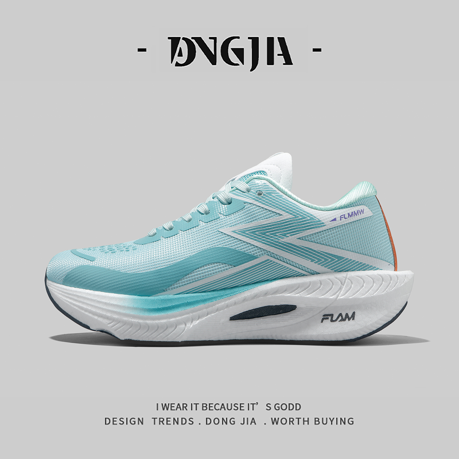 东家Qshoes外贸跑步鞋男女减震回弹运动休闲鞋情侣轻便透气慢跑鞋