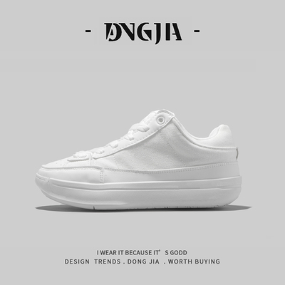 东家Qshoes外贸超火小众潮流小白鞋秋季新款帆布透气运动休闲鞋
