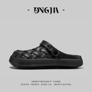 外穿轻质包头半拖开车两用沙滩鞋 夏季 男款 外贸日本单高品质博肯鞋