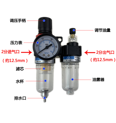 AFC2000 二联件油水分离器 调压 AFR2000 AL2000过滤减压阀油雾器