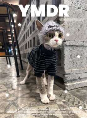 YMDR原创德文衣服德文帽子春款自发热轻便摇粒绒T恤灰百搭毛线帽