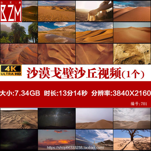 沙漠骆驼戈壁沙丘沙粒航拍星空时光流逝风沙丘壑荒漠实拍视频素材