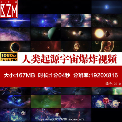 想像力人类起源宇宙穿梭爆炸地球细胞分裂大脑隧道视频素材