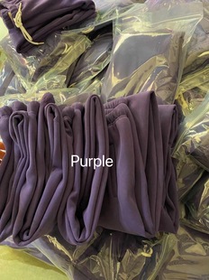 紫色休闲裤 人手一条 韩国抽绳束脚慵懒舒适加绒卫裤