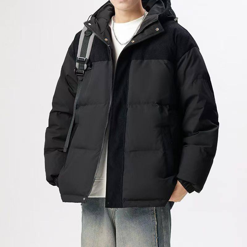 男女同款连帽拼接羽绒服短款加厚外套26010901,男装,羽绒服,淘宝优惠券,粉丝福利购,淘宝优惠卷