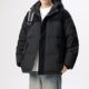 男女同款 加厚外套26010901 连帽拼接羽绒服短款