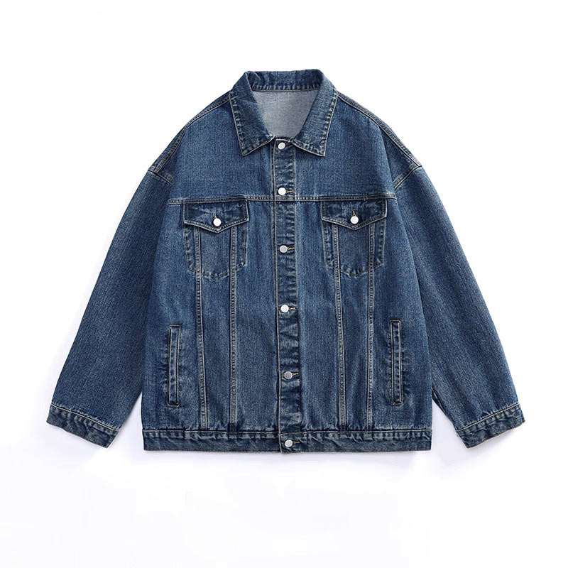 宽松水洗牛仔夹克复古百搭外套牛仔服820