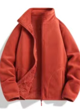 立领加厚保暖抓绒衣双面绒外套DF-26022801